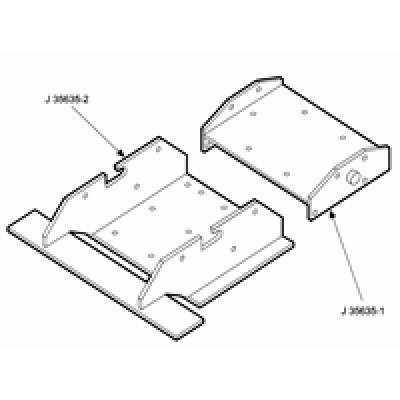 J-35635-A  Engine Stand Adapter Plate-Block